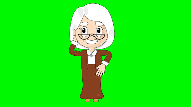 笨拙的卡通人物阿尔法阿凡达图片下载