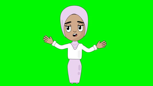 女人失望的卡通人物阿尔法阿凡达图片下载