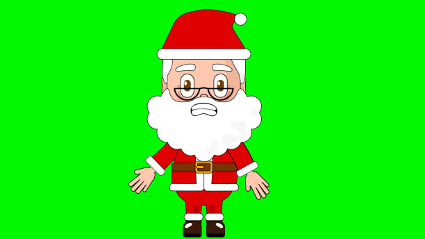 圣诞老人困惑卡通人物阿尔法阿凡达图片下载