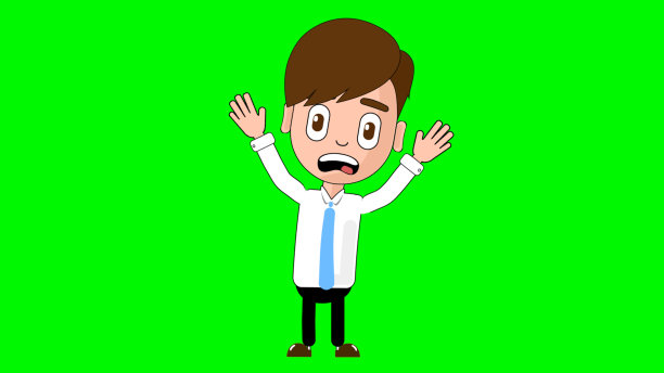 男人害怕卡通人物阿尔法阿凡达图片下载