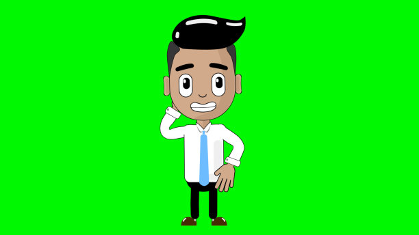 笨拙的卡通人物阿尔法化身图片下载