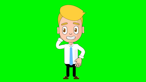 笨拙的卡通人物阿尔法化身图片下载