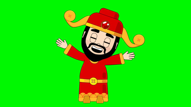 财神赢钱卡通人物阿凡达图片下载