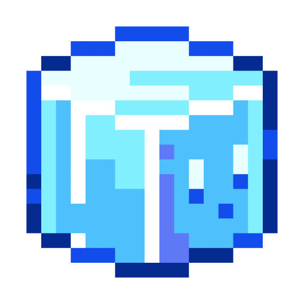 像素艺术可爱冰可爱。复古8位风格圣诞快乐，新年快乐，寒假人物插画。理想的贴纸，复古装饰元素，游戏资产，表情符号，补丁，化身。图片下载