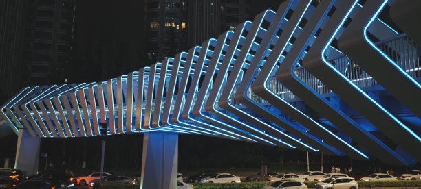 科技人行天桥图片下载