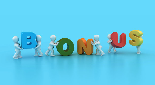 卡通商务人士与奖金词图片下载