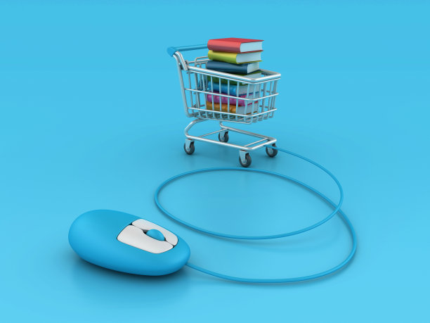 用鼠标把书放到购物车里图片下载