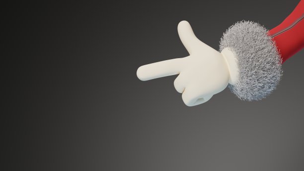 3d圣诞老人手臂图片下载