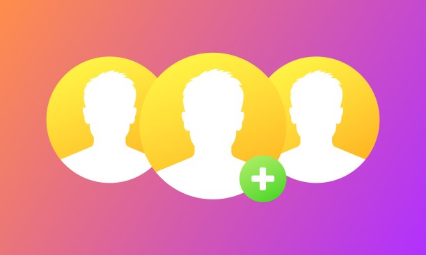 添加人物图标。平面，彩色，照片模型，添加朋友，邀请某人。矢量图标图片下载