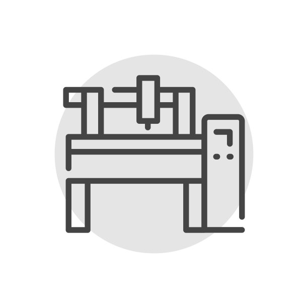 等离子机?彩色线图标。金属的工作。图片下载