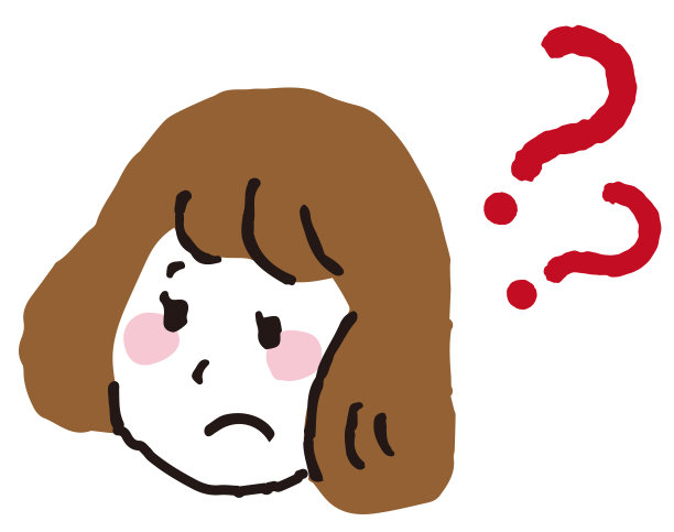 女性面部疑惑表情，矢量素材图片下载