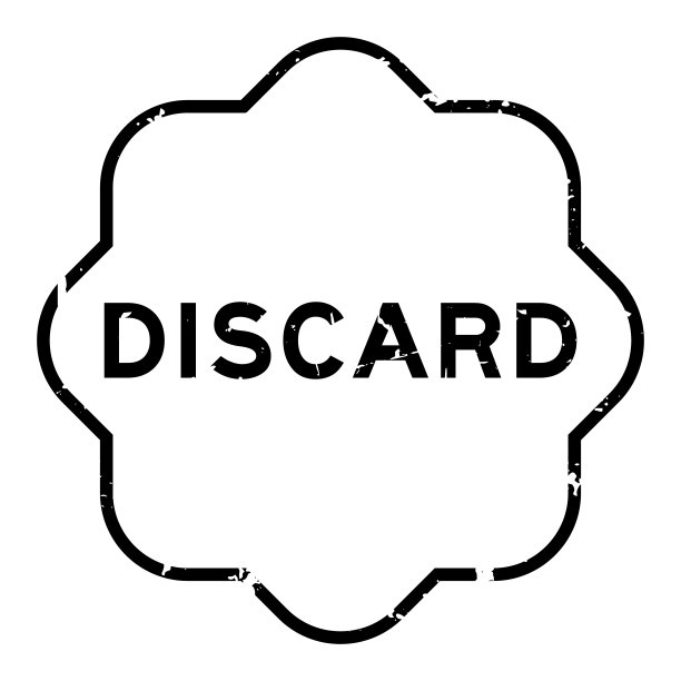 grunge风格黑色丢弃字橡胶印章与背景图片下载