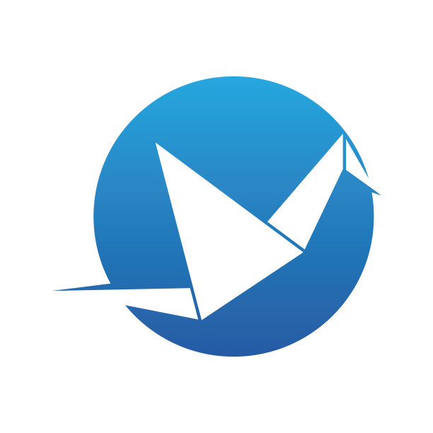 折纸标志设计矢量图标符号模板说明图片下载