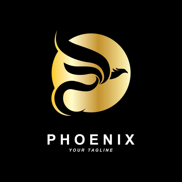 凤凰符号图标，矢量插画，模板设计，品牌公司图片下载