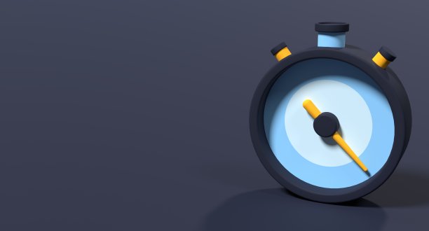 3d秒表图标。3d渲染计时器图标。3d渲染卡通风格的秒表图标。三维渲染图图片下载