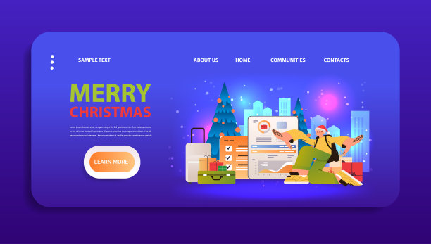 男游客在圣诞老人那使用旅游预算规划师财务效率预算和经济理念新年快乐的概念图片下载