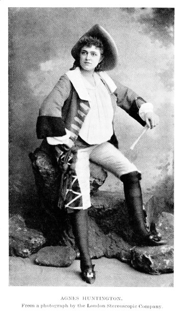 阿格尼斯·亨廷顿肖像照，美国歌剧演唱家，19-20世纪美国文化图片下载