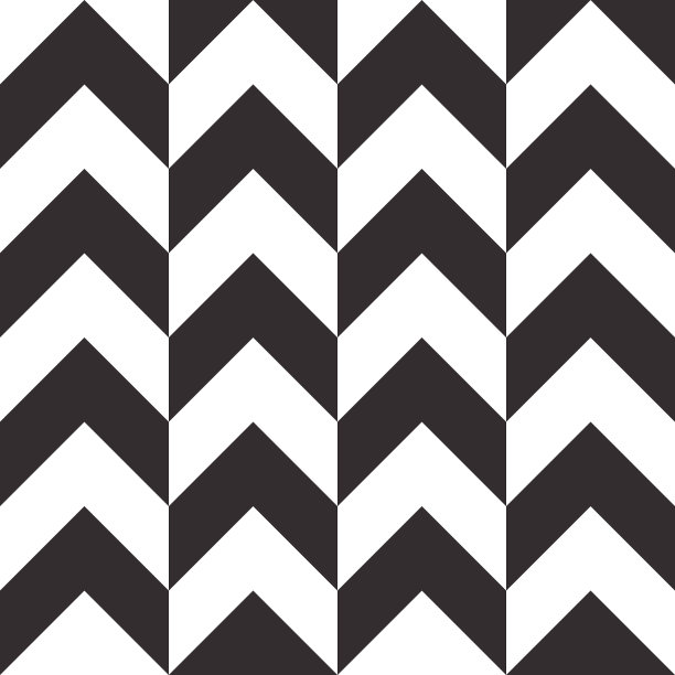 无缝图案方格背景，鹅脚，格子格，箭头，重复织物，纺织品，覆盖，包裹纹理，黑白现代，矢量插图图片下载