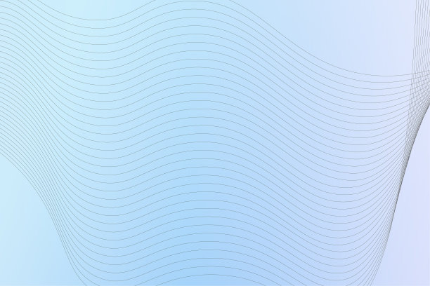 抽象的蓝色背景与波浪线。矢量插图为您的设计图片下载