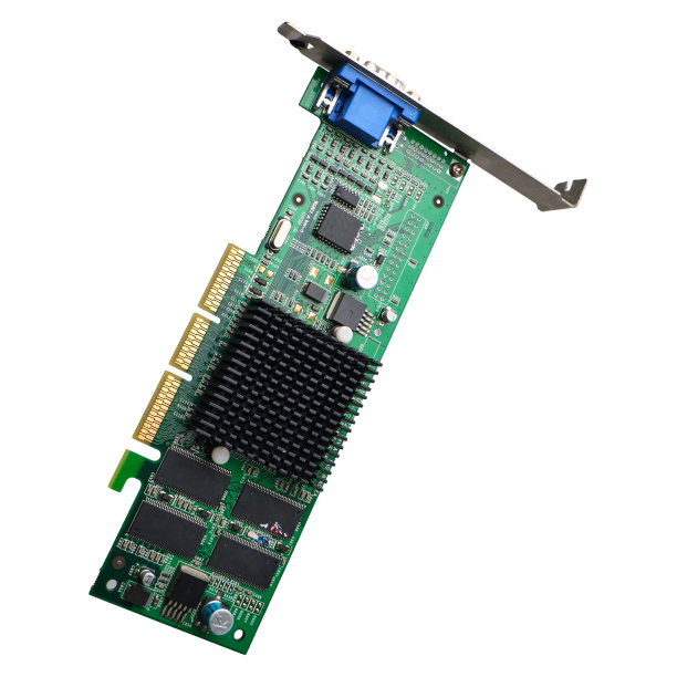 计算机显卡隔离白色背景图片下载