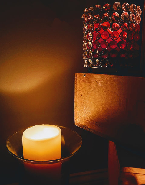 系列#2浪漫蜡烛展示的一部分图片下载