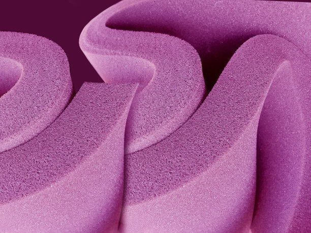 厚紫色泡沫海绵材料图片下载
