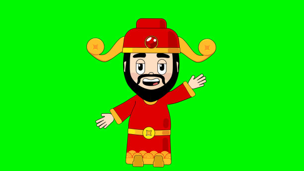 财神说话卡通人物阿尔法阿凡达图片下载