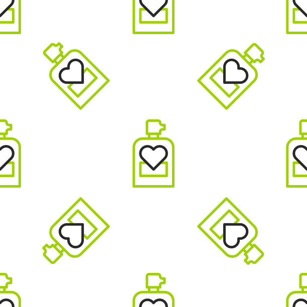 线香水图标隔离无缝图案白色背景。3月8日。妇女节快乐。情人节快乐。向量图片下载