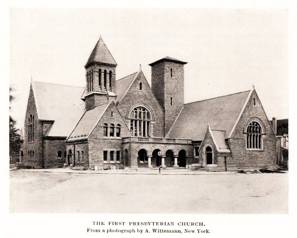 第一长老会教堂照片，布法罗，纽约州，美国，地理图片下载