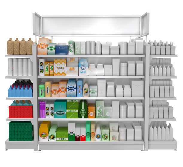 货架，超市的展示柜图片下载