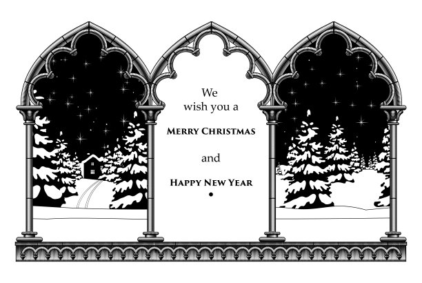 圣诞快乐，新年祝福。图片下载