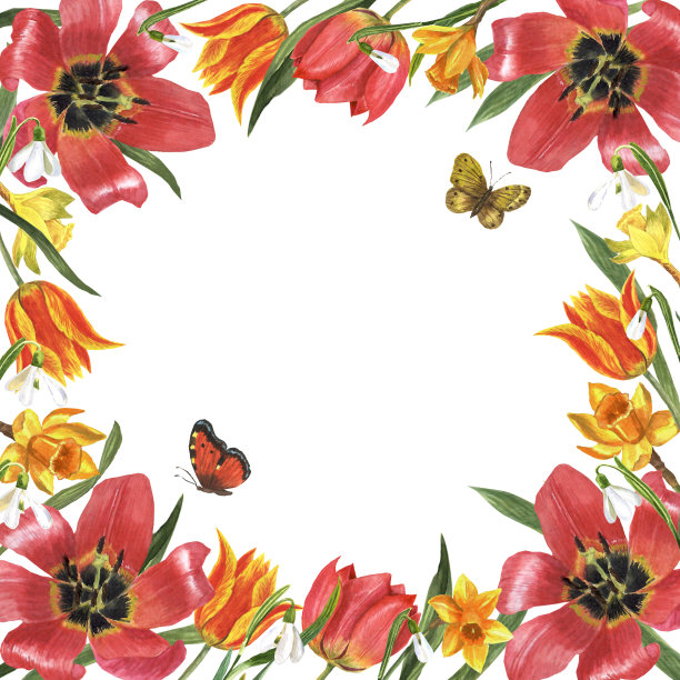 花架从春天的花朵。花架从春天的花朵。时尚时尚的框架。图片下载