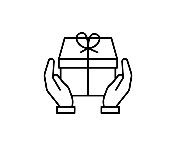 礼盒包装和赠送，线条图标。礼品盒，用丝带包装。在聚会和庆祝圣诞节，生日或节日的惊喜。向量轮廓图片下载
