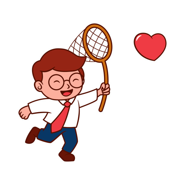 商人用网捕捉人心的矢量设计图片下载