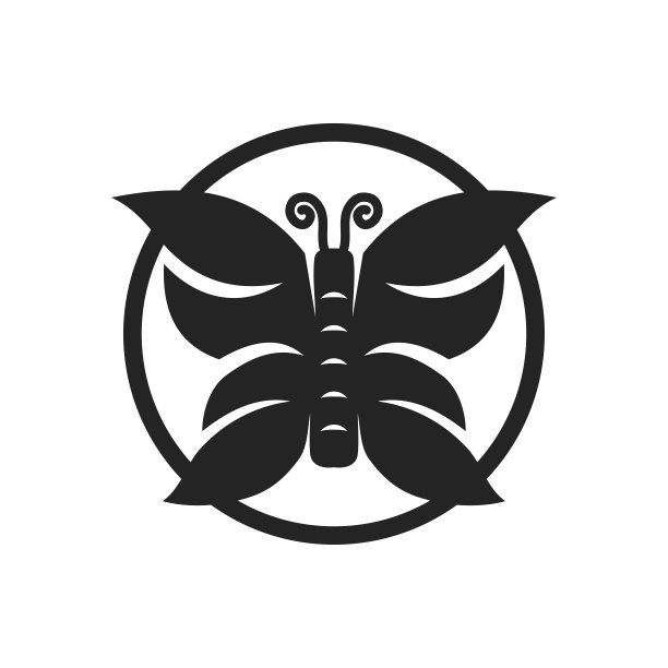 蝴蝶标志模板隔离。品牌的身份。图标抽象矢量图形图片下载