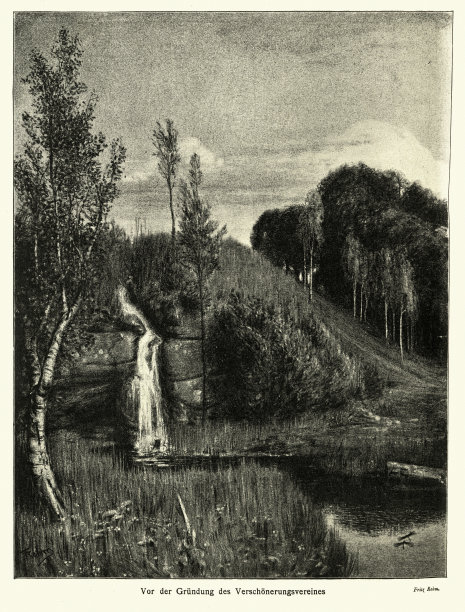 在美化协会成立之前，风景画由弗里茨·雷姆、青年派、新艺术派创作图片下载