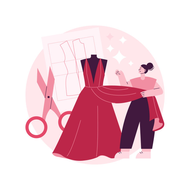 定制服装和配件抽象概念矢量插图。图片下载