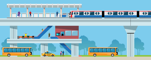 城市的公共交通，图片下载