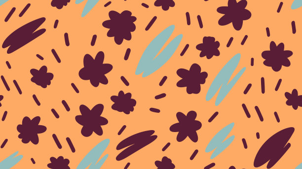 奇异的花朵在整个构图。理想的网页，卡片，海报，织物或纺织品。矢量无缝图案的芙蓉花。花插图。图片下载