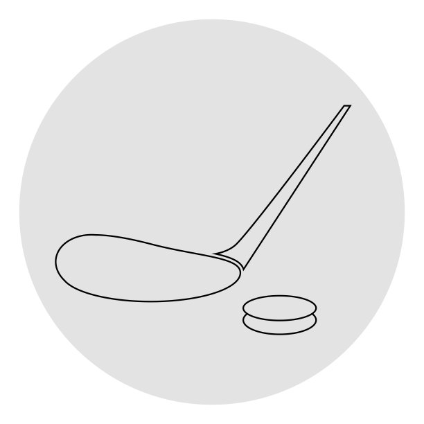 曲棍球比赛图标。图片下载