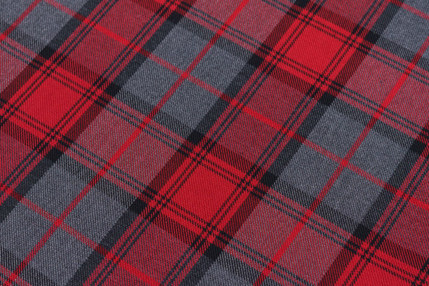 红色和灰色的织物纹理在格子格子图案。苏格兰传统服装图片为您的设计图片下载