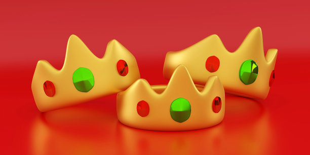 3d三个闪亮的皇冠主显节和三个国王日hilgay校准图片下载