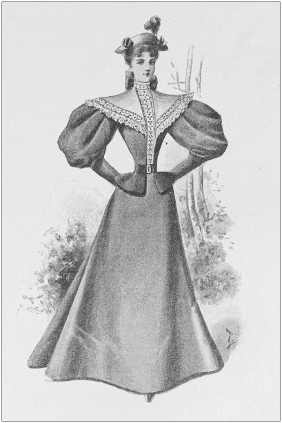 古董插图:时装模特图片下载