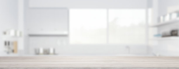 木材柜台的3d渲染产品展示背景。图片下载