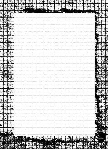 黑白垃圾相框，垃圾边框背景。抽象复古垃圾圆形库存刷相册元素，方形矢量模板旧照片效果和电影纹理图片下载