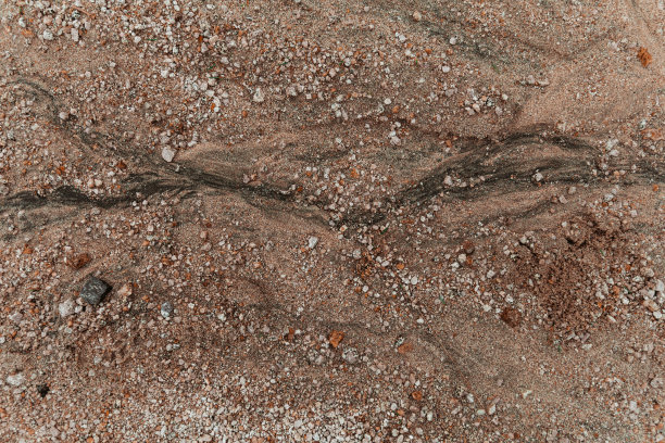 质地的山区泥土和砾石道路-股票照片图片下载