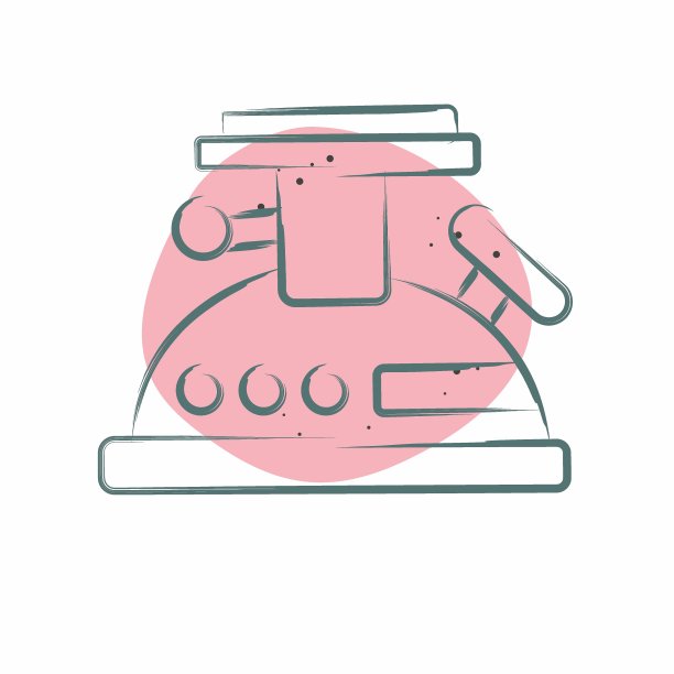 图标炉和。与露营符号有关。色斑样式。简单的设计可编辑。简单的说明图片下载