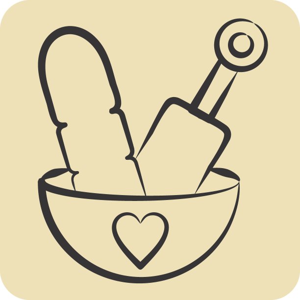 Icon身体刷葫芦身体磨砂膏。与浴室符号有关。手绘风格。简单的设计可编辑。简单的说明图片下载