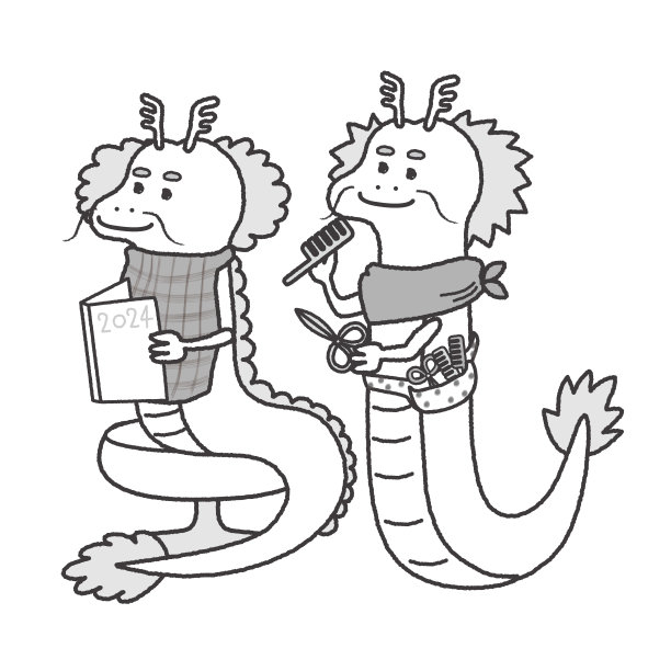 龙美容师的剪贴画图片下载