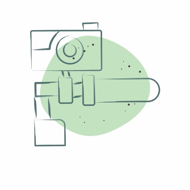 图标相机相关的自行车符号。色斑样式。简单的设计可编辑。简单的说明图片下载